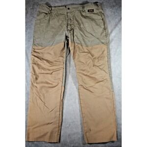 Vintage Gamehide Tan Brush Guard Rip Stop Cotton Hunting Pants Mens 42x31 Pocket